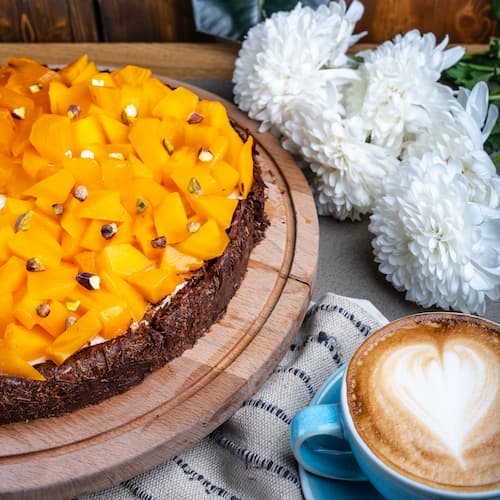 Брауни с хурмой