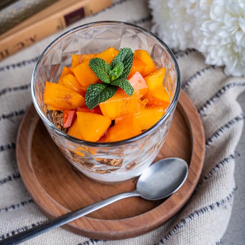 Хурма с кофейным кремом