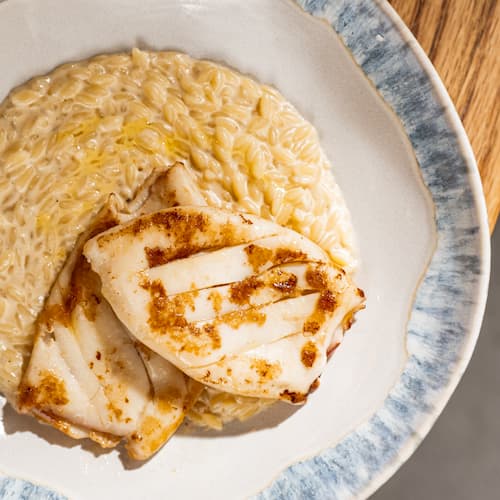 Орзо с командорским кальмаром